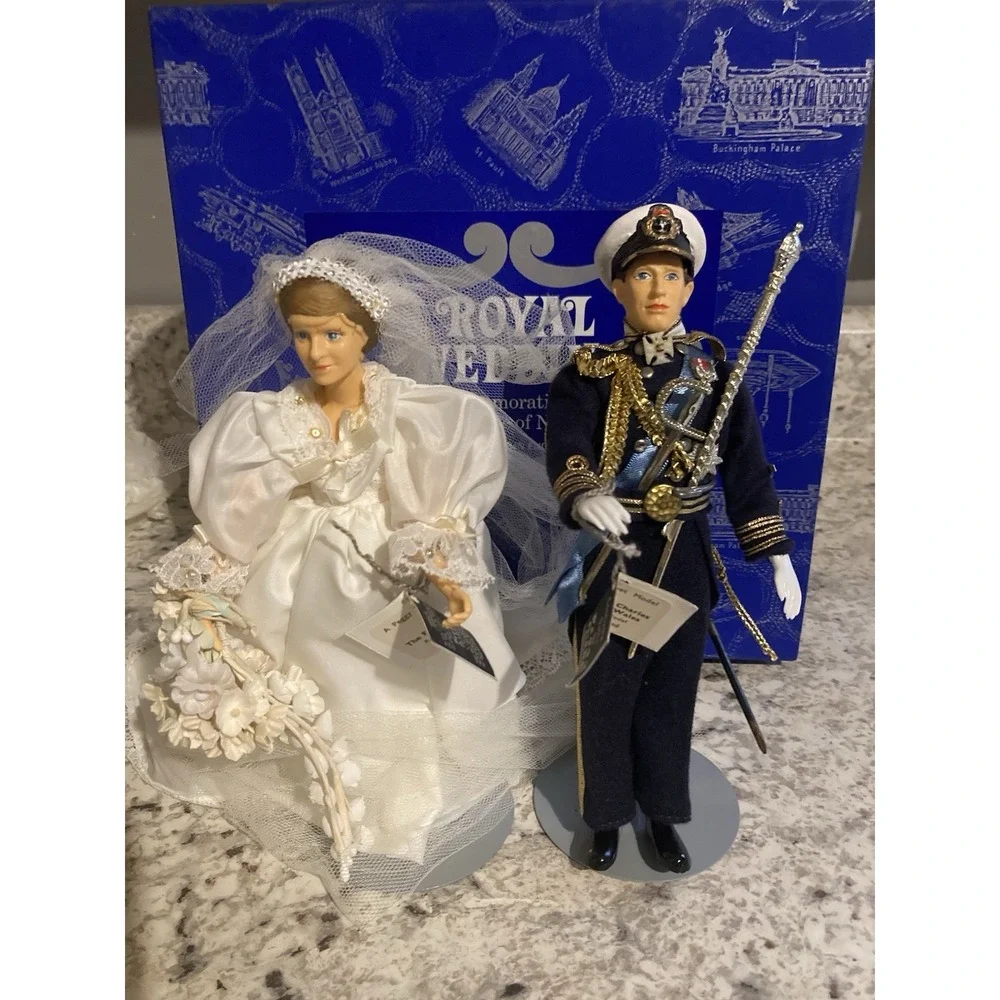 Rare House Of Nisbet Doll Set Princess Charles Princess Diana Signed Numbered